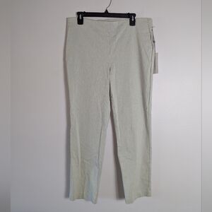 10 NWT Carolina Belle Pull On Oatmeal Stretchy Straight Leg Dress Pants